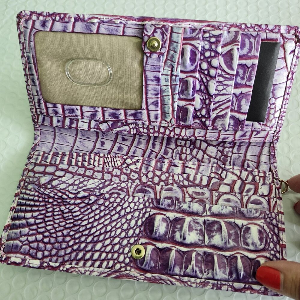 Brahmin Ady Wallet - Boysenberry Melbourne -BNWT - Picture 2 of 3